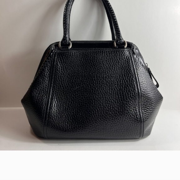 Brighton Czarina Hand Beaded Large Black Leather Bag - Picture 5 of 13